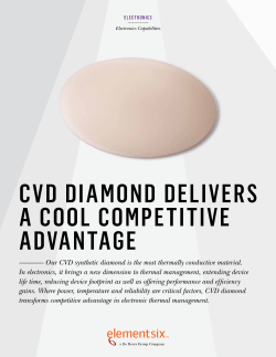 cvd diamond delivers a cool competitive advantage