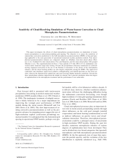 Sensitivity of Cloud-Resolving Simulations of Warm