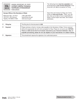 Limited Liability Company Certificate of Amendment Instructions 53-14