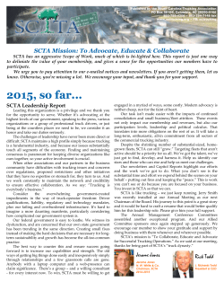 2015, so far... - South Carolina Trucking Association