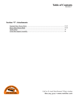Table of Contents - Northwest Tillers