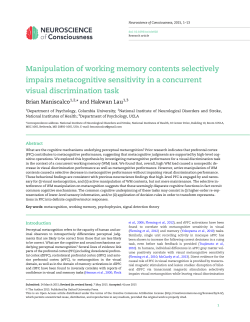 Manipulation of working memory contents