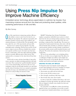 Using Press Nip Impulse to Improve Machine Efficiency