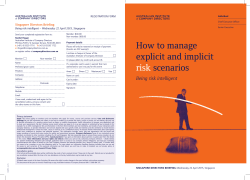 How to manage explicit and implicit risk scenarios