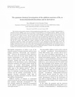 The quantum chemical investigation of the addition reactions of Br2