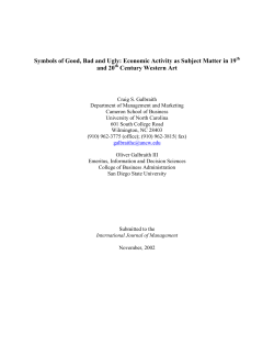 Symbols of Good, Bad and Ugly: Economic Activity as Subject Matter