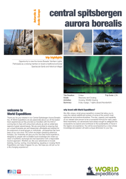 central spitsbergen aurora borealis