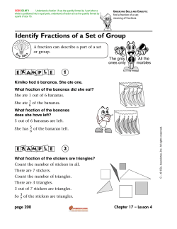 Identify Fractions of a Set of Group