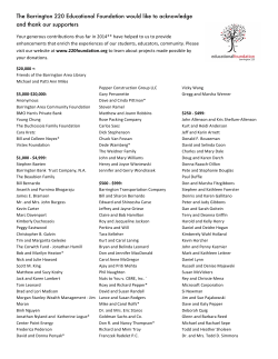 of its donors - Barrington 220