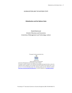 Globalization and Nation State