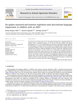 Do spoken nonword and sentence repetition tasks discriminate
