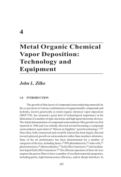 4 Metal Organic Chemical Vapor Deposition