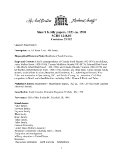 Stuart family papers, 1823-ca. 1900 SCHS 1248.00