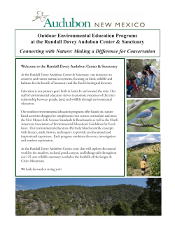 Outdoor Environmental Education Programs at the