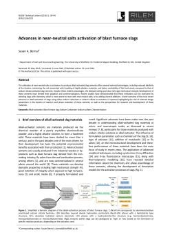 Advances in near-neutral salts activation of blast furnace slags