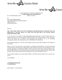 E CELL, RECOVERIES SECTION, CIRCLE OFFICE, BANGALORE