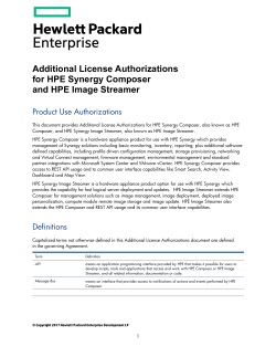 HPE Synergy Composer and HPE Synergy Image Streamer, PDF