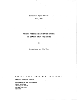 possible periodicities in weather patterns and canadian