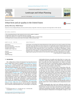 Urban form and air quality in the United States
