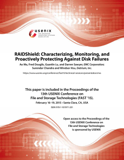 RAIDShield: Characterizing, Monitoring, and Proactively