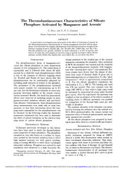 The Thermoluminescence Characteristics of Silicate
