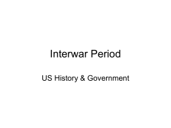 Interwar Period