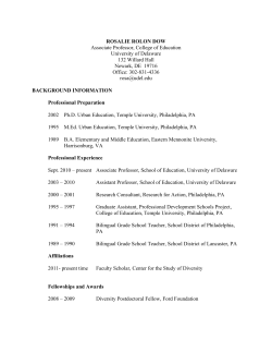 ROSALIE ROLON DOW Associate Professor, College of Education