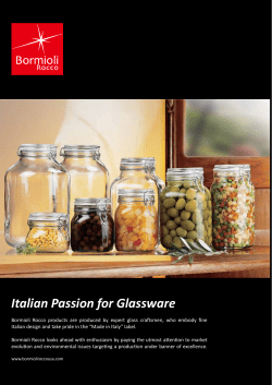 Italian Passion for Glassware