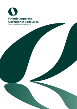 Finnish Corporate Governance Code 2015