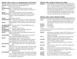 MULAN &ndash; SIDE 2: SHAN-YU (leader of the HUNS) MULAN &ndash; SIDE 3