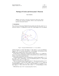 Pairings of Circles and Sawayama`s Theorem