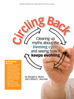 Clearing up myths about the Deming cycle and seeing how it