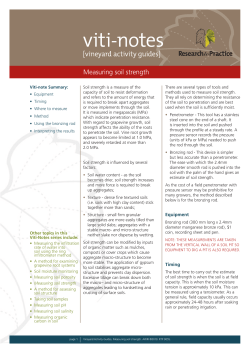 Measuring soil strength - The Australian Wine Research Institute