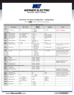 PowerFlex 753 Quick