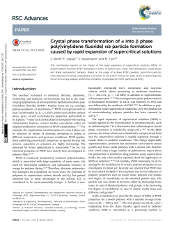 Crystal phase transformation of &alpha; into &beta; phase poly(vinylidene fluoride)