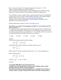 Krzys` Ostaszewski, http://www.math.ilstu.edu/krzysio/, Exercise 115