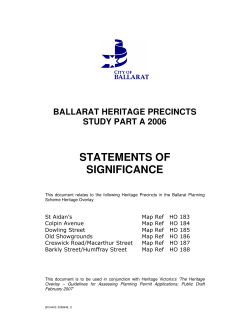 statements of significance