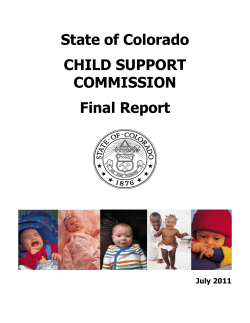 State of Colorado CHILD SUPPORT