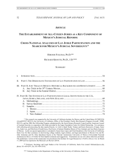 Texas Hispanic Journal of Law and Policy