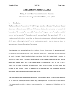 is secession democratic?