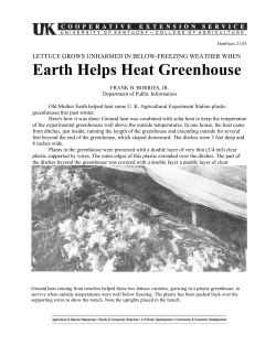 Earth Helps Heat Greenhouse (HortFacts 21-03, PDF)