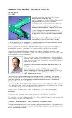 Democracy, Theocracy or Both? The Politics of