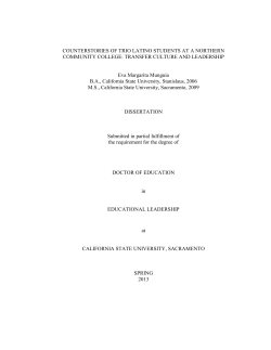 Research Proposal - Sacramento