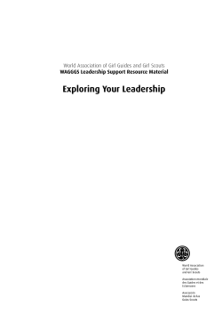 Exploring Your Leadership - World Association of Girl Guides and