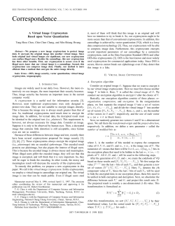 A Virtual Image Cryptosystem Based Upon Vector Quantization