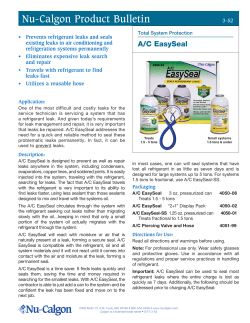 3-52 A/C EasySeal Product Bulletin - Nu
