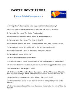 easter movie trivia