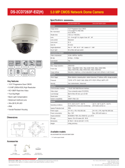 DS-2CD7283F-EIZ(H) 5.0 MP CMOS Network Dome Camera