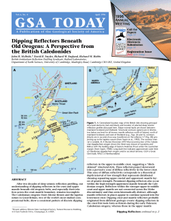 Science Article - Geological Society of America