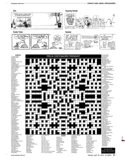 mega crossword monday!